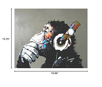 アート・デザイン・音楽 Painting oil on canvas F20 Amazon.com: Musician Art Music Oil Painting On Canvas By